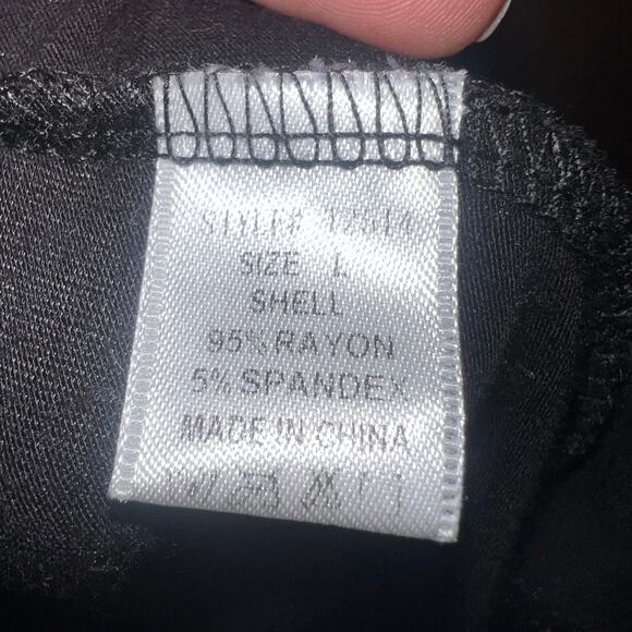 Black Sleeveless Rainbow Mermaid Shell Swimsuit Bathing Suit Cover Up Size Large - Picture 4 of 6